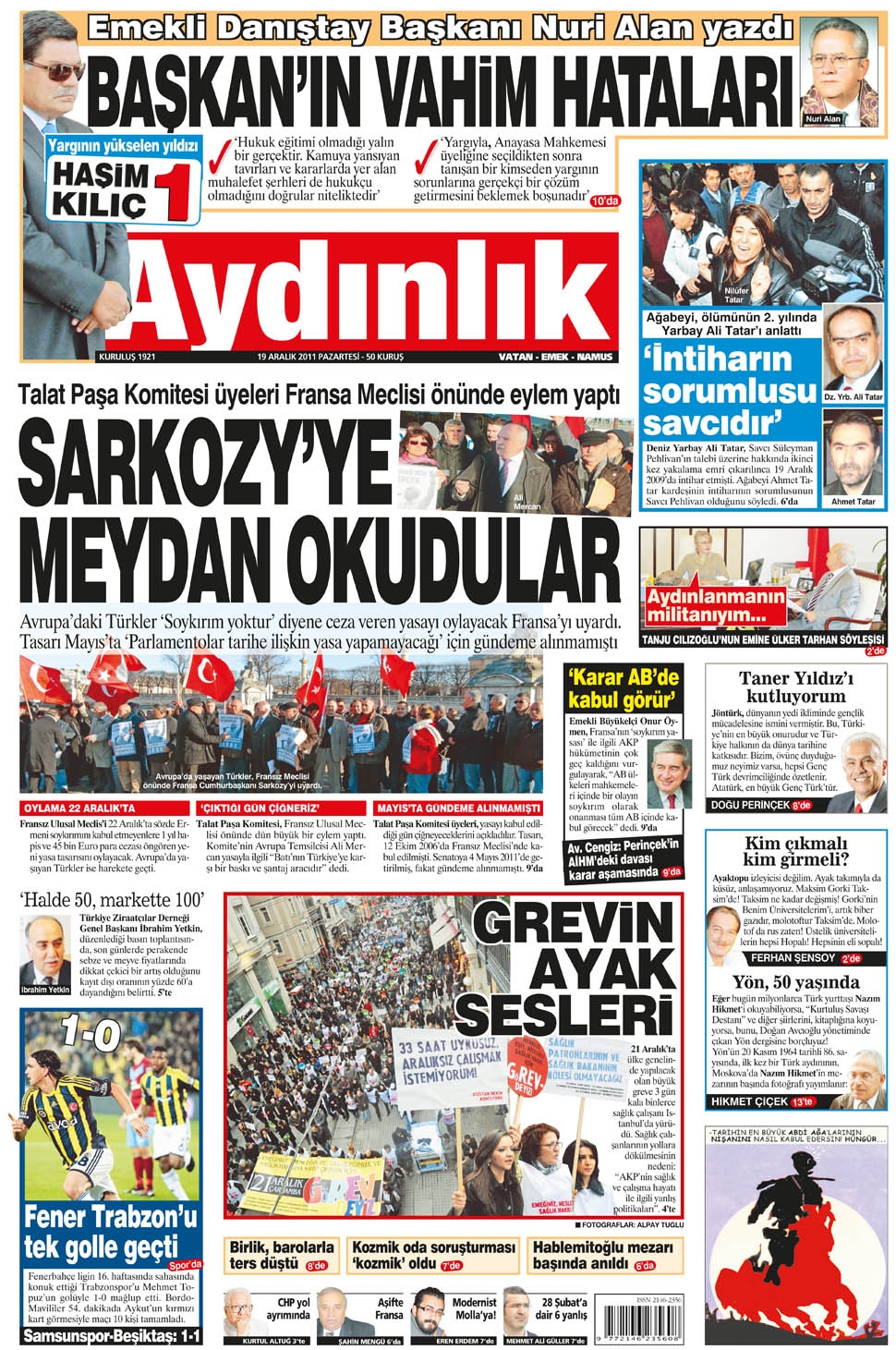 BASINDA BUGÜN (19.12.2011)