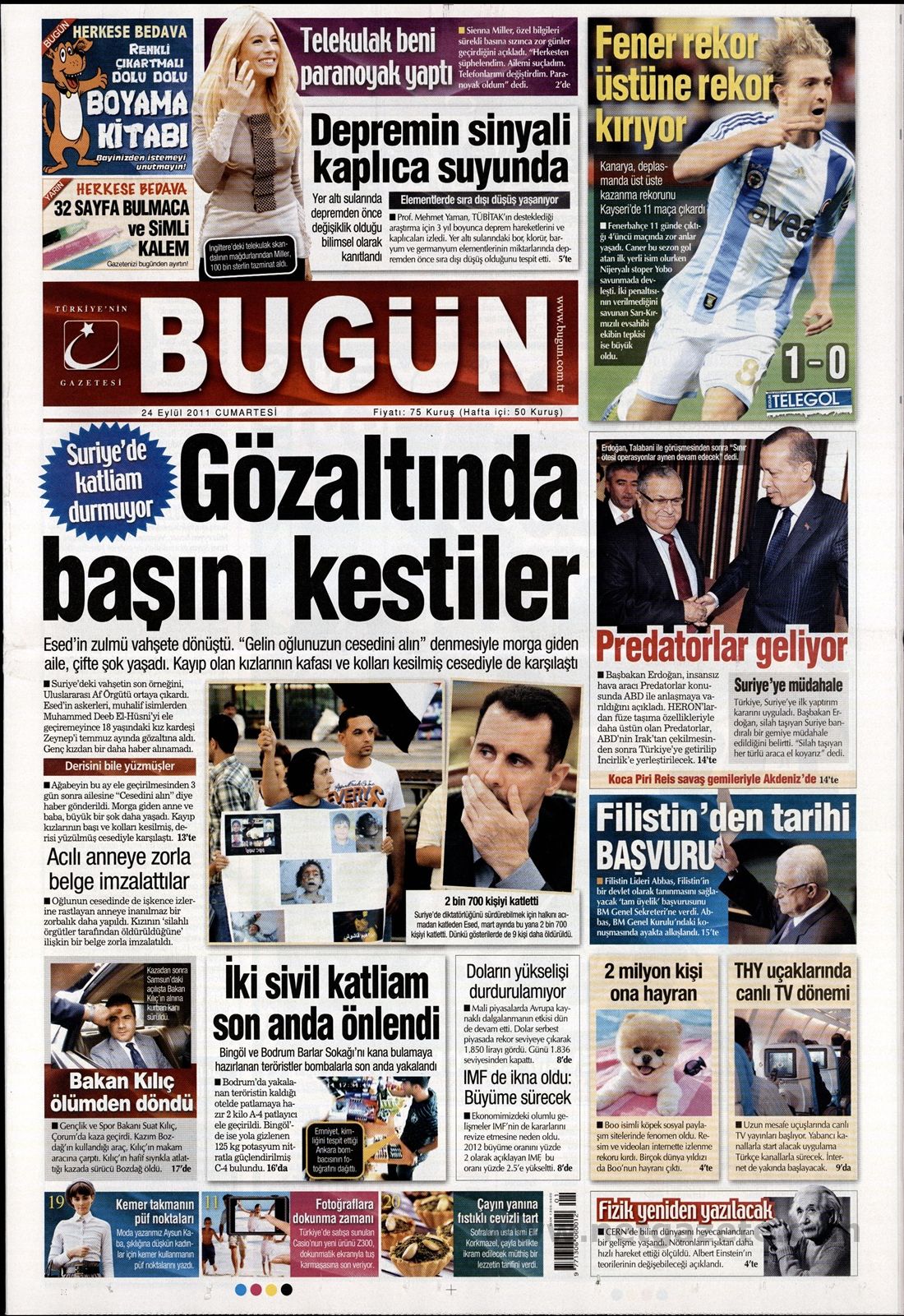 BASINDA BUGÜN (24.09.2011)