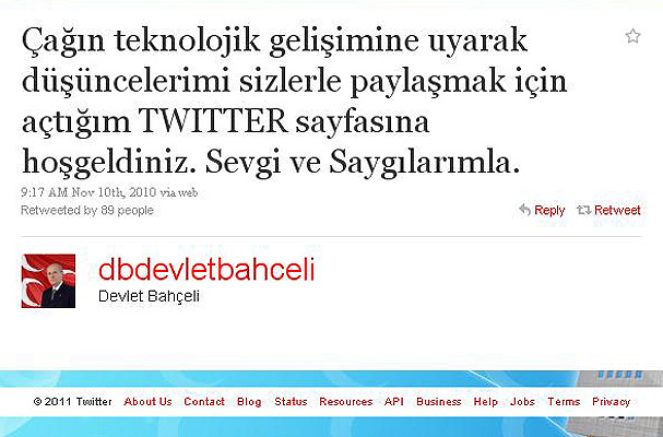 İlk tweetleri neydi