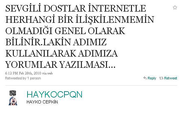 İlk tweetleri neydi