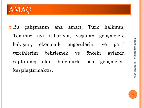 SONAR Temmuz anketinde 1. parti hangisi