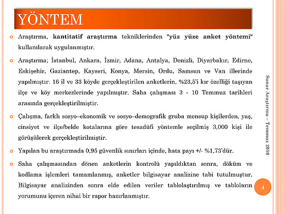 SONAR Temmuz anketinde 1. parti hangisi
