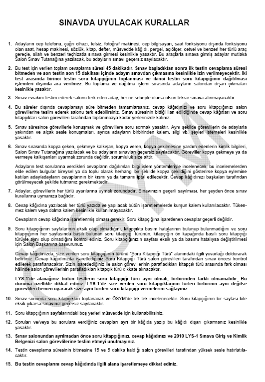 LYS-1 Geometri soru ve cevapları