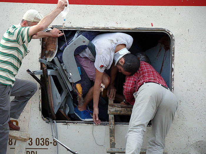 Bozüyükte tren kazası