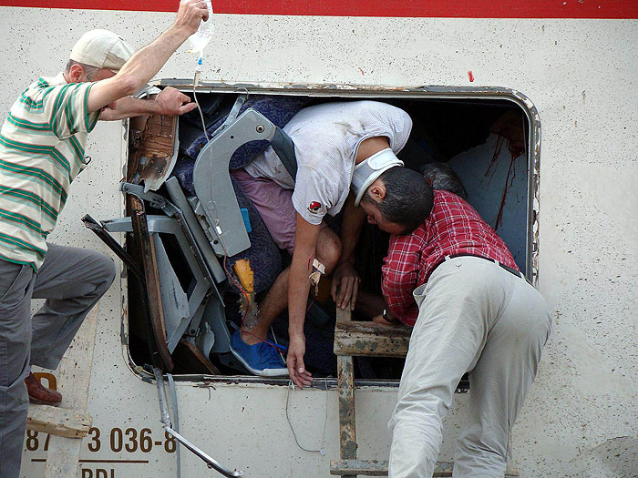 Bozüyükte tren kazası