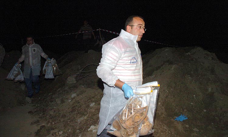 İnşaat hafriyatından kafatası çıktı