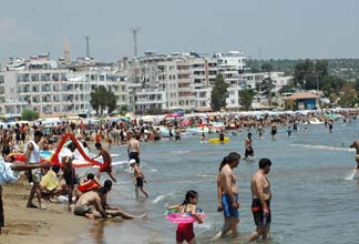 Kızkalesinde mavi tur ilgisi