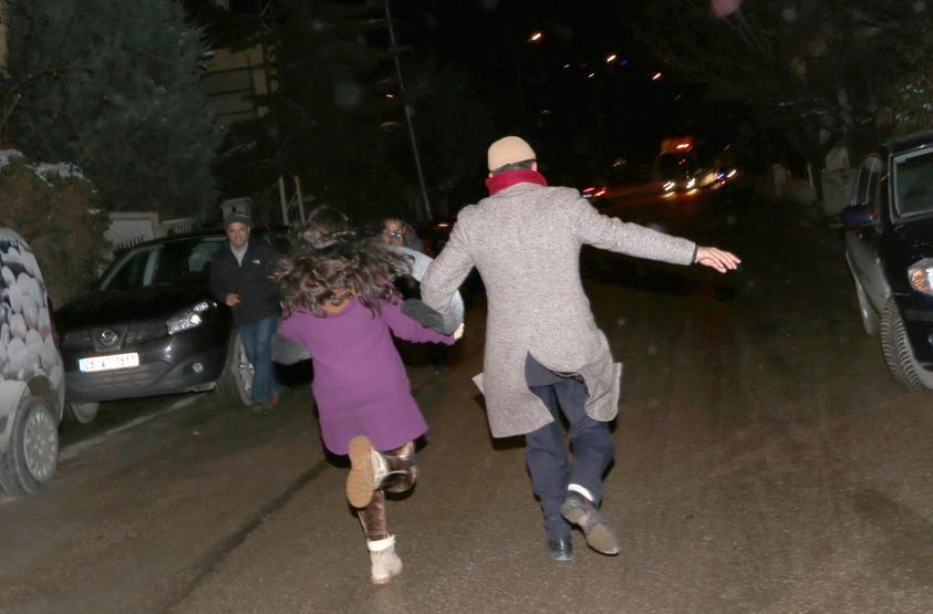 Balbayın çocuklarına kavuşma anı