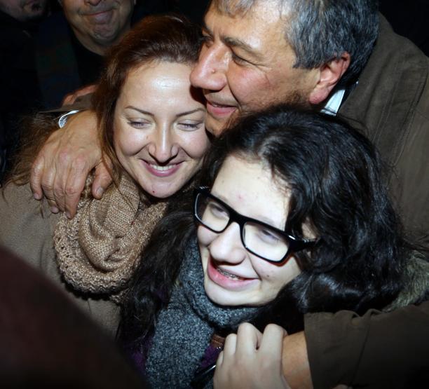 Balbayın çocuklarına kavuşma anı