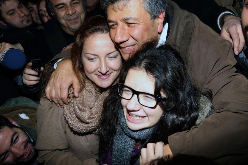 Balbayın çocuklarına kavuşma anı