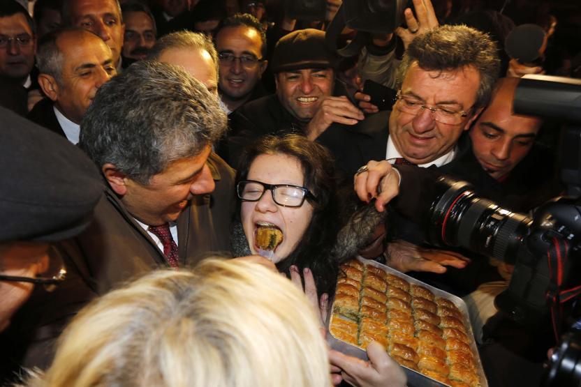 Balbayın çocuklarına kavuşma anı