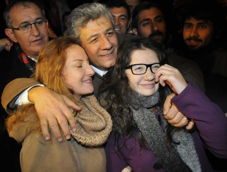 Balbayın çocuklarına kavuşma anı