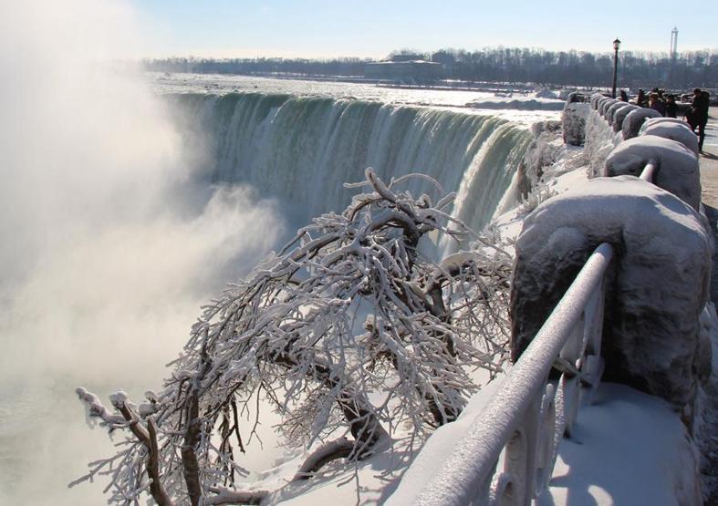 Niagara Şelalesi de dondu
