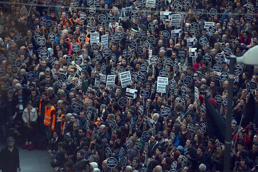 On binler Hrant Dink için yürüdü