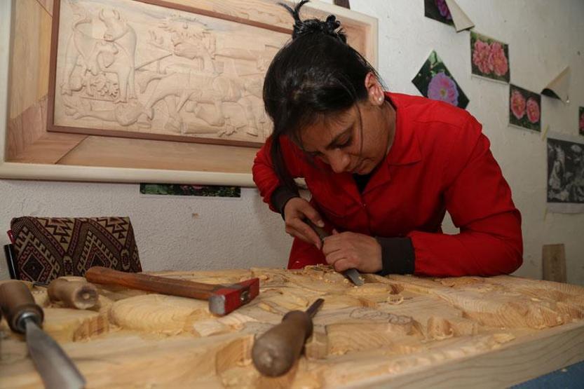 Picassonun Guernicası ağaca oyuldu