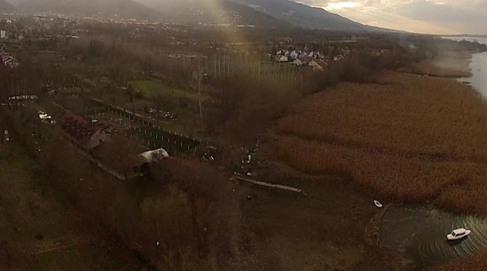 Sapanca Gölündeki kuraklık havadan görüntülendi
