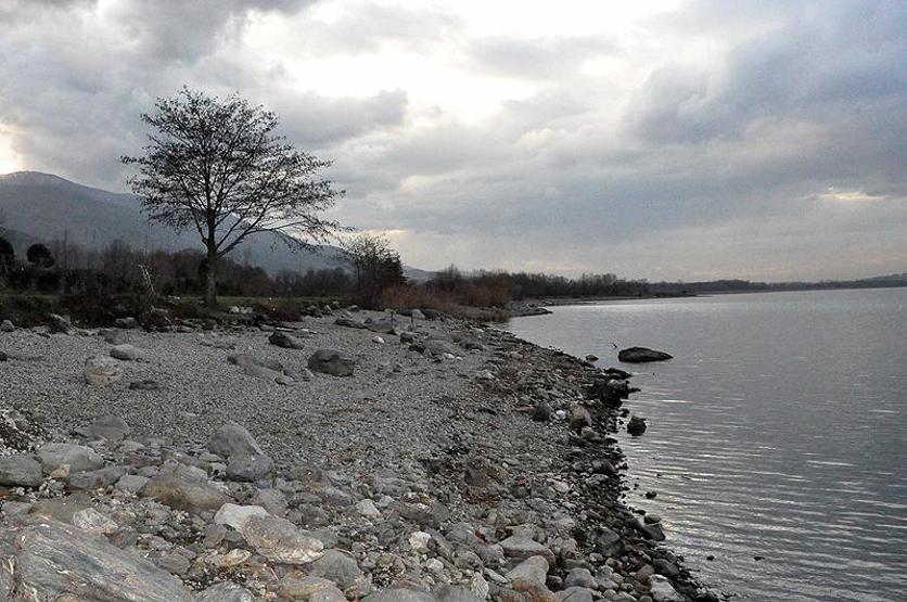 Sapanca Gölündeki kuraklık havadan görüntülendi