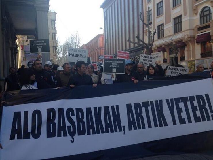 Gazetecilerden özgür basın için yürüyüş