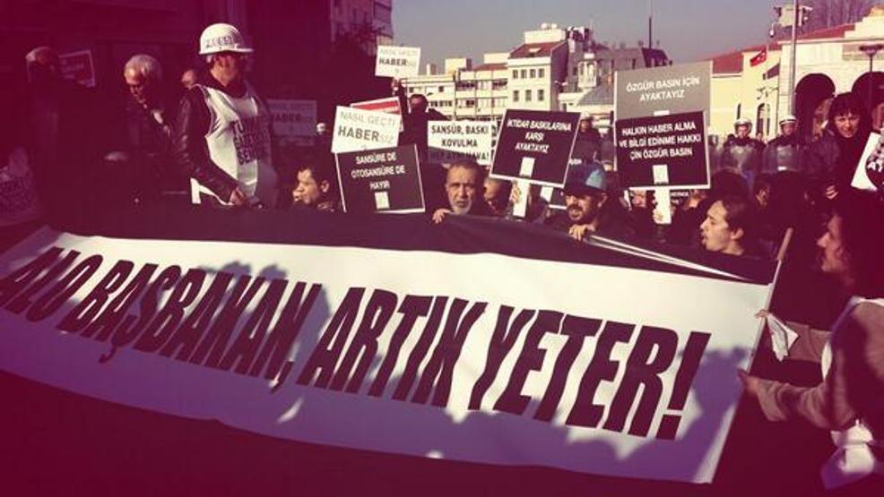 Gazetecilerden özgür basın için yürüyüş