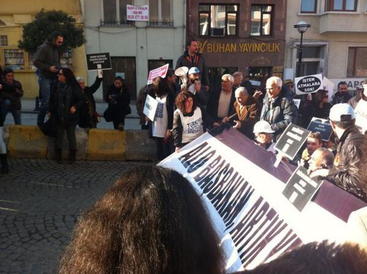 Gazetecilerden özgür basın için yürüyüş