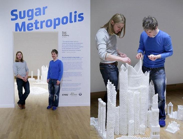 500 bin küp şekerden metropol inşa etti