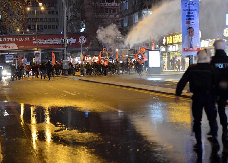 Ankarada polis dershaneyi suladı
