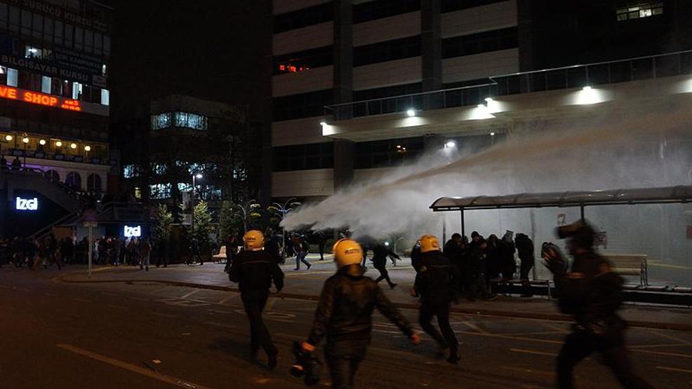 Ankarada polis dershaneyi suladı
