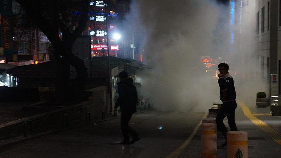 Ankarada polis dershaneyi suladı