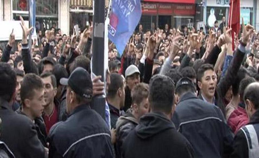 Aksarayda HDP binasına saldırı girişimi