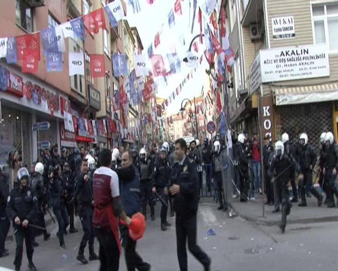 Aksarayda HDP binasına saldırı girişimi