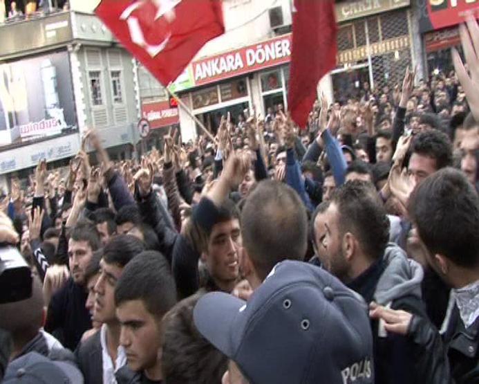 Aksarayda HDP binasına saldırı girişimi