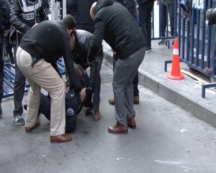 Aksarayda HDP binasına saldırı girişimi