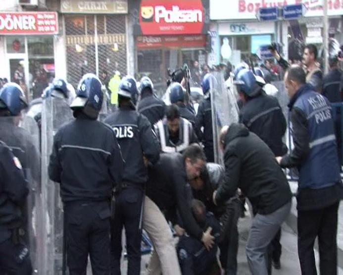 Aksarayda HDP binasına saldırı girişimi