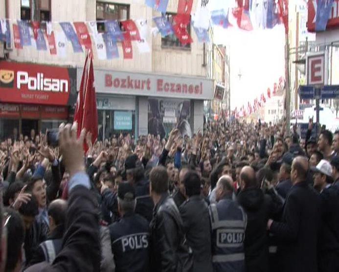 Aksarayda HDP binasına saldırı girişimi