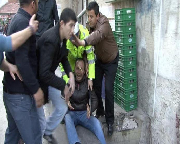 Aksarayda HDP binasına saldırı girişimi