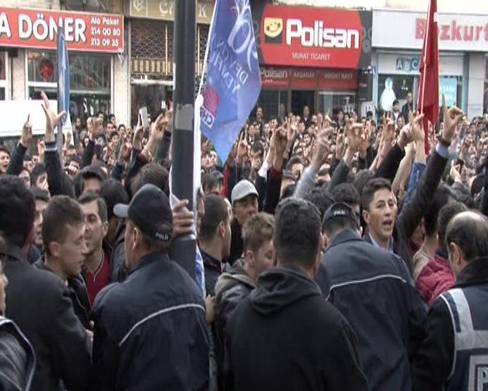 Aksarayda HDP binasına saldırı girişimi