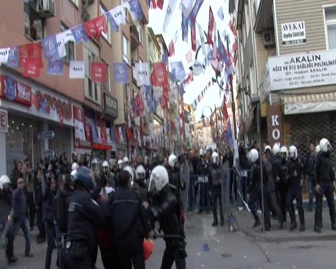 Aksarayda HDP binasına saldırı girişimi