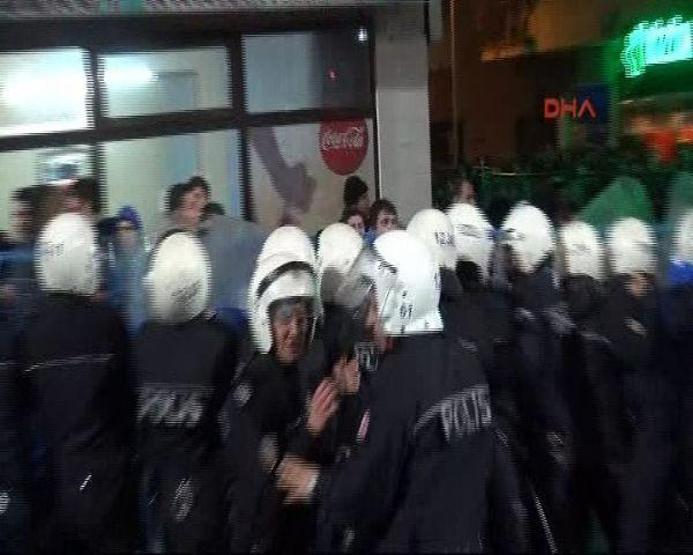 Trabzonspor - Fenerbahçe maçından sonra taraftara Çevik Kuvvet müdahalesi