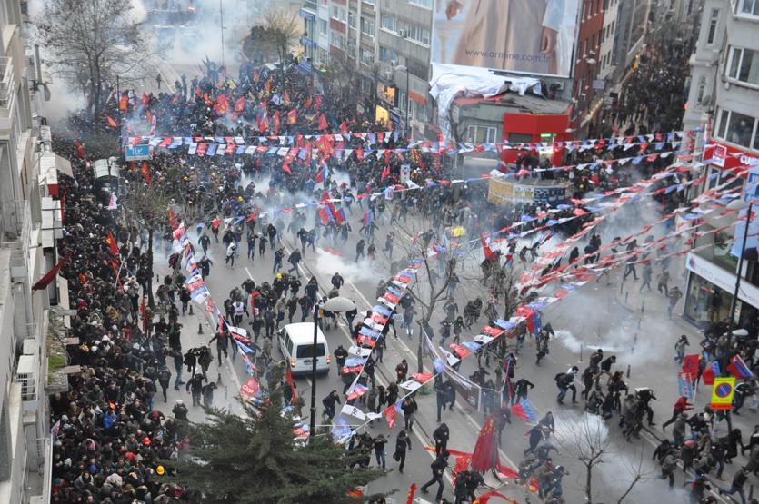 Şişli ve Taksimdeki müdahaleden görüntüler