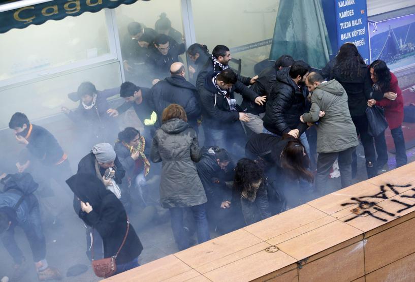 Şişli ve Taksimdeki müdahaleden görüntüler