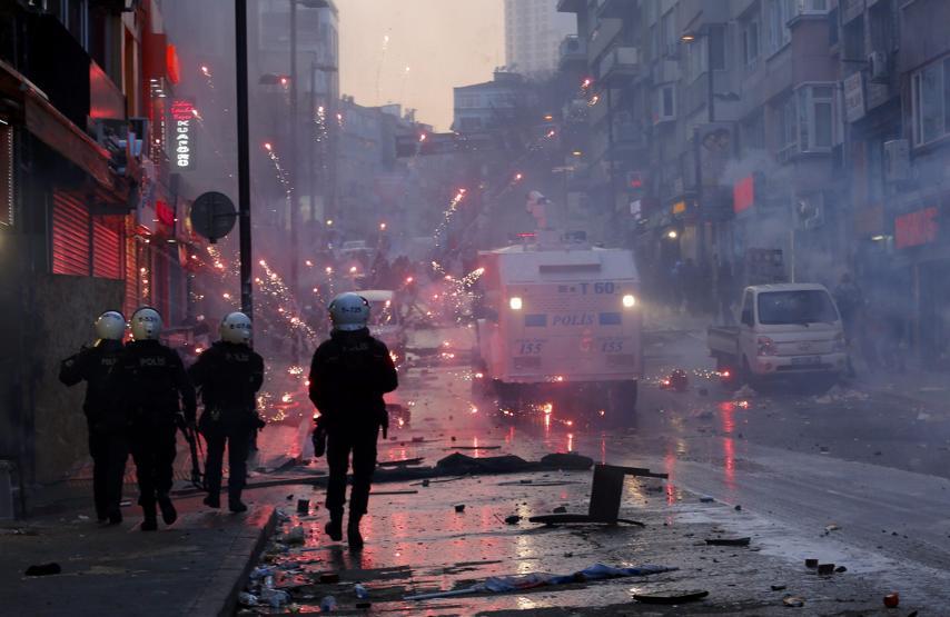 Şişli ve Taksimdeki müdahaleden görüntüler