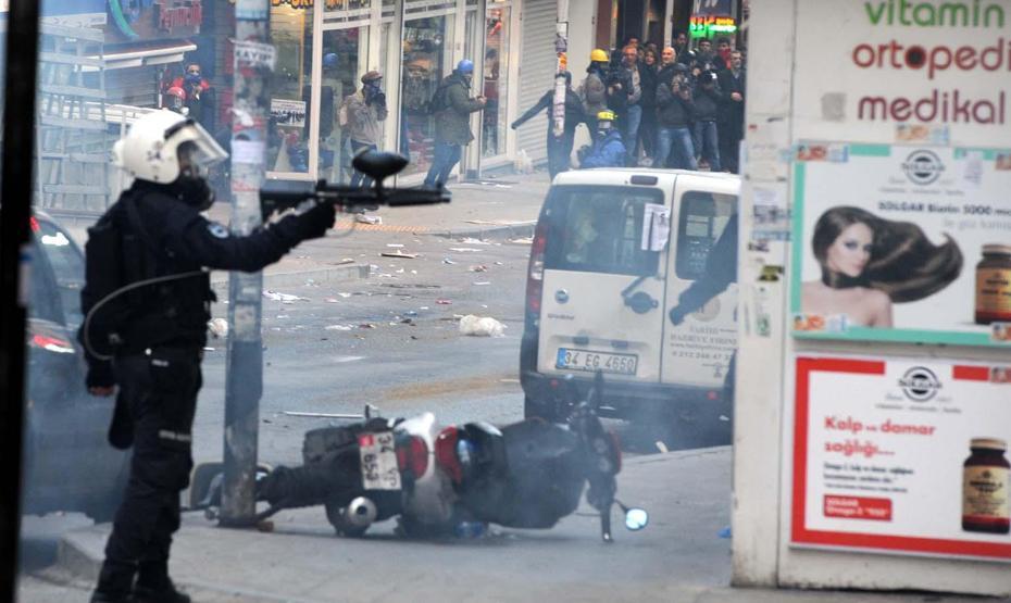 Şişli ve Taksimdeki müdahaleden görüntüler
