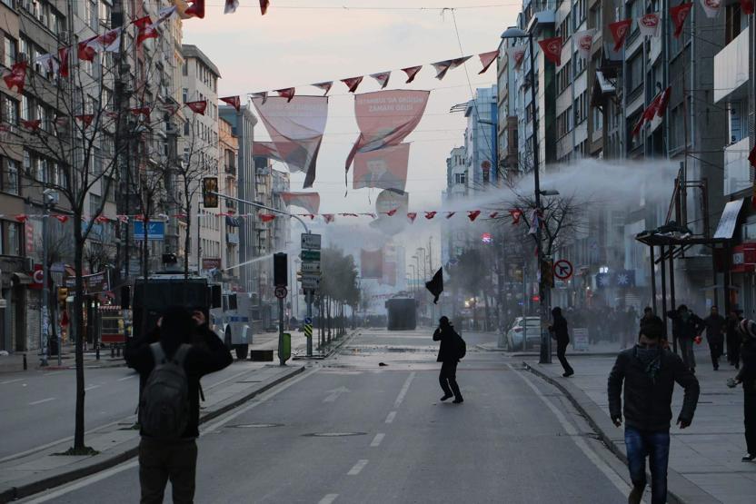 Şişli ve Taksimdeki müdahaleden görüntüler