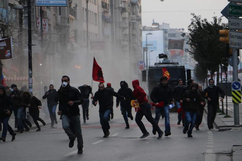 Şişli ve Taksimdeki müdahaleden görüntüler