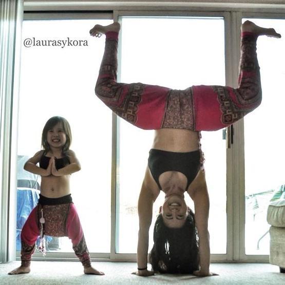 Analı kızlı yoga