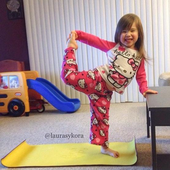 Analı kızlı yoga