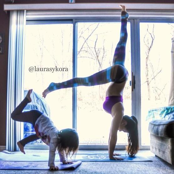 Analı kızlı yoga
