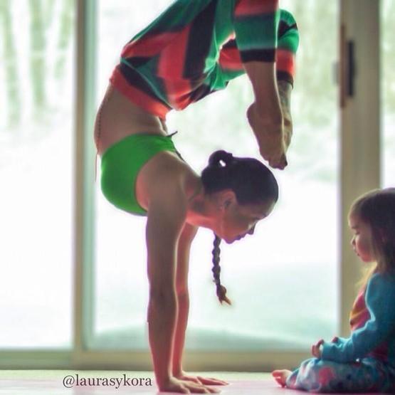 Analı kızlı yoga
