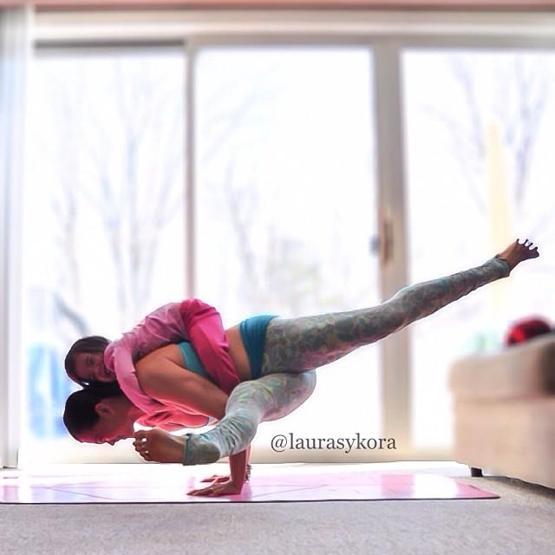 Analı kızlı yoga