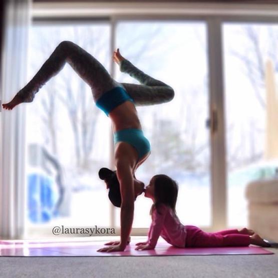 Analı kızlı yoga